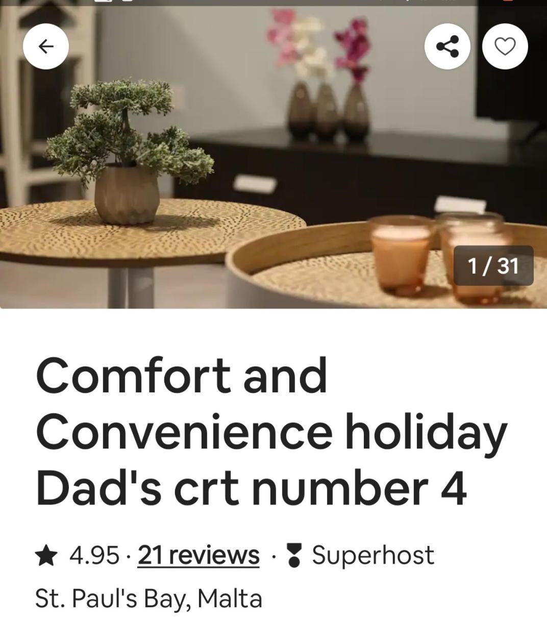 Comfort And Convenience Flat 4 Dad'S Court St. Paul's Bay Ngoại thất bức ảnh